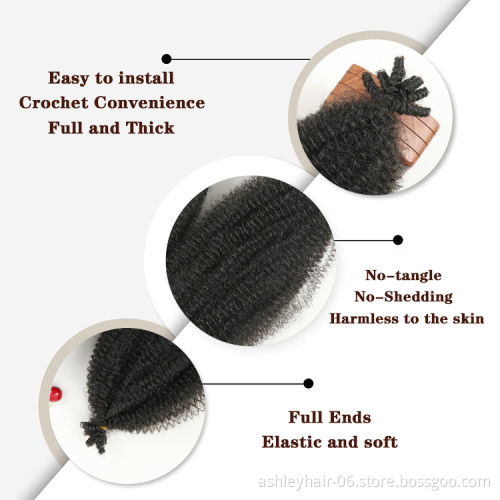 Juliana Kanekalon 16 Inches Afro Spring Twist Hair Extension Ombre Bob Red Crochet Braided Spring Hair Springy Afro Twist